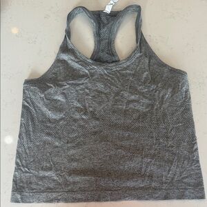 lululemon athletica Heathered Charcoal Racerback Tank